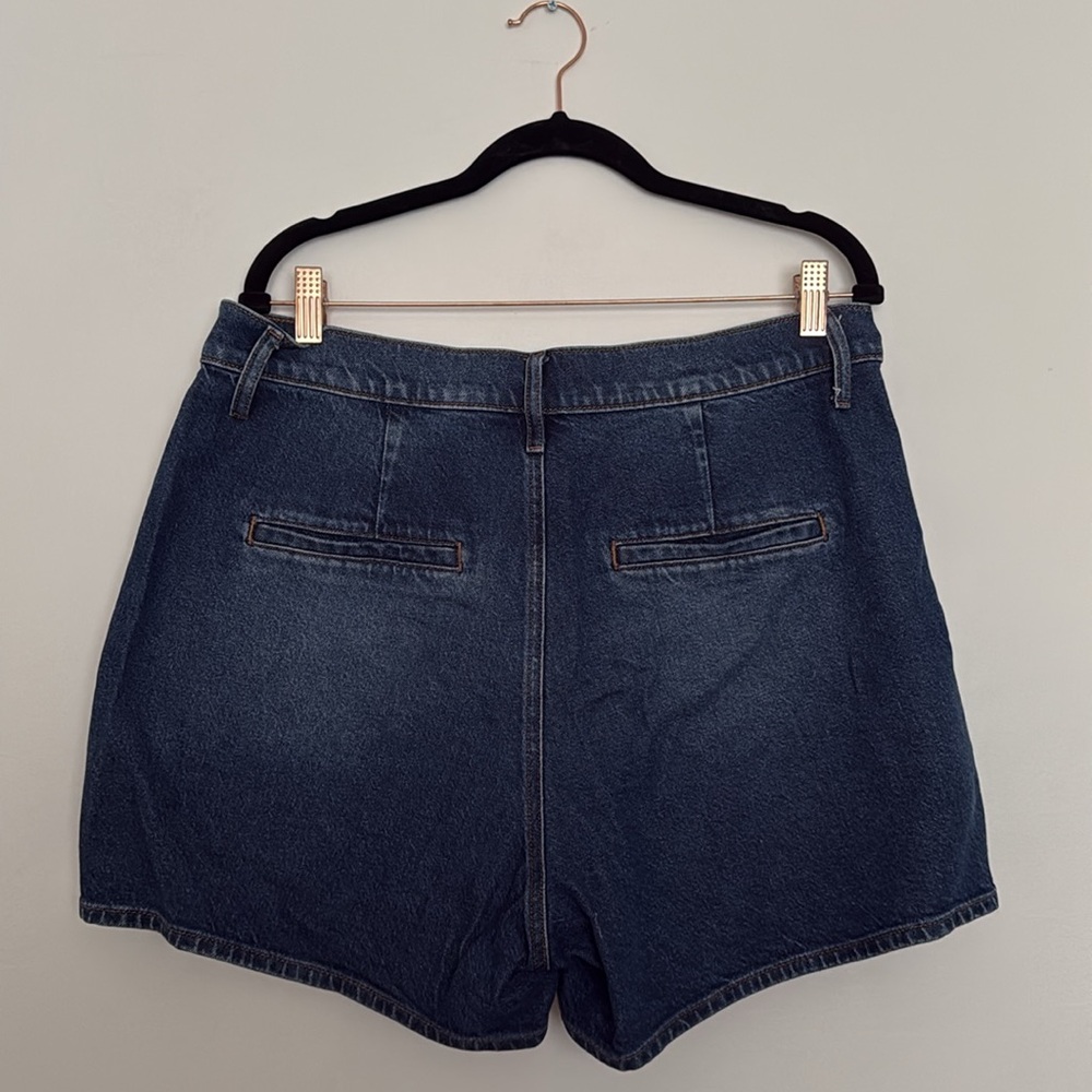 Express Mid Rise Strech Jean Shorts - Picture 4 of 6